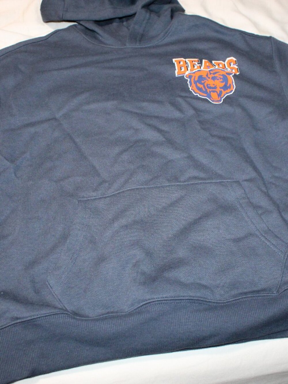 NWT NFL Team Boys Chicago Bears Pullover Hoodie Navy Blue Size Large (10-12) - Picture 5 of 6
